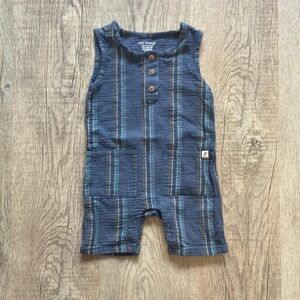 Easy-Peasy Blue Romper